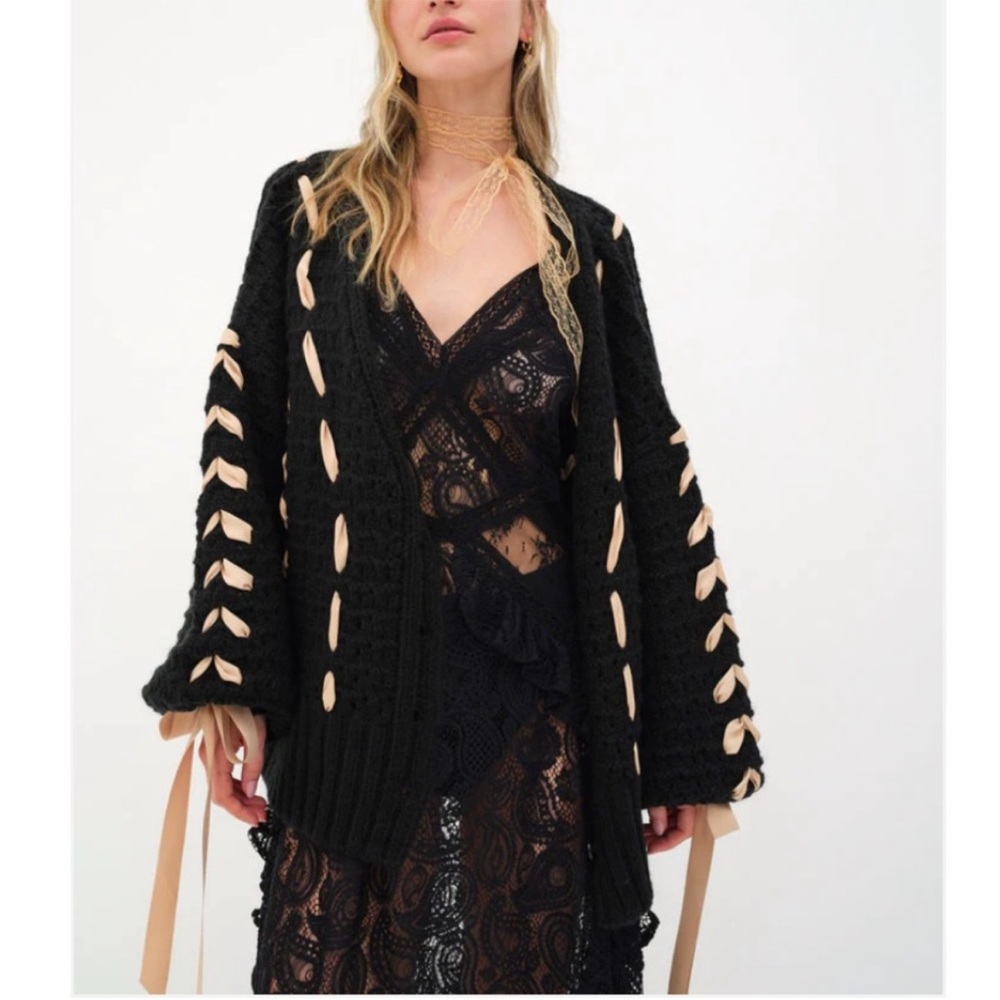 Last price drop⬇️PRICE FIRM➡️ NWT FOR LOVE & LEMONS LIBERTY CARDIGAN - M - Picture 9 of 13